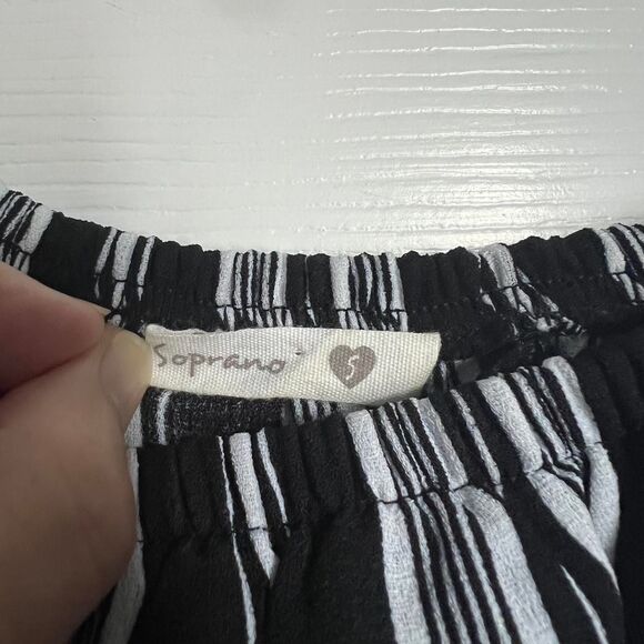 Soprano Black and White Striped Dress Size S - Picture 6 of 8